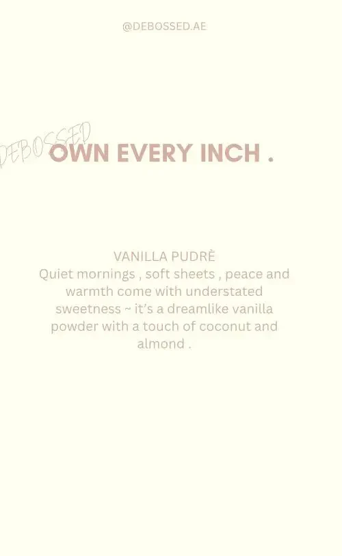 VANILLA PUDRE